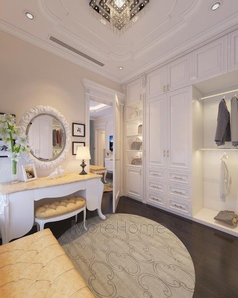 Mẫu bàn phấn tân cổ điển ở biệt thự EuroLand